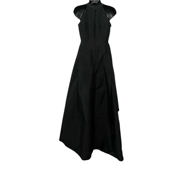 Elegant Black High-Low Wedding Dress - Picture 6 of 13